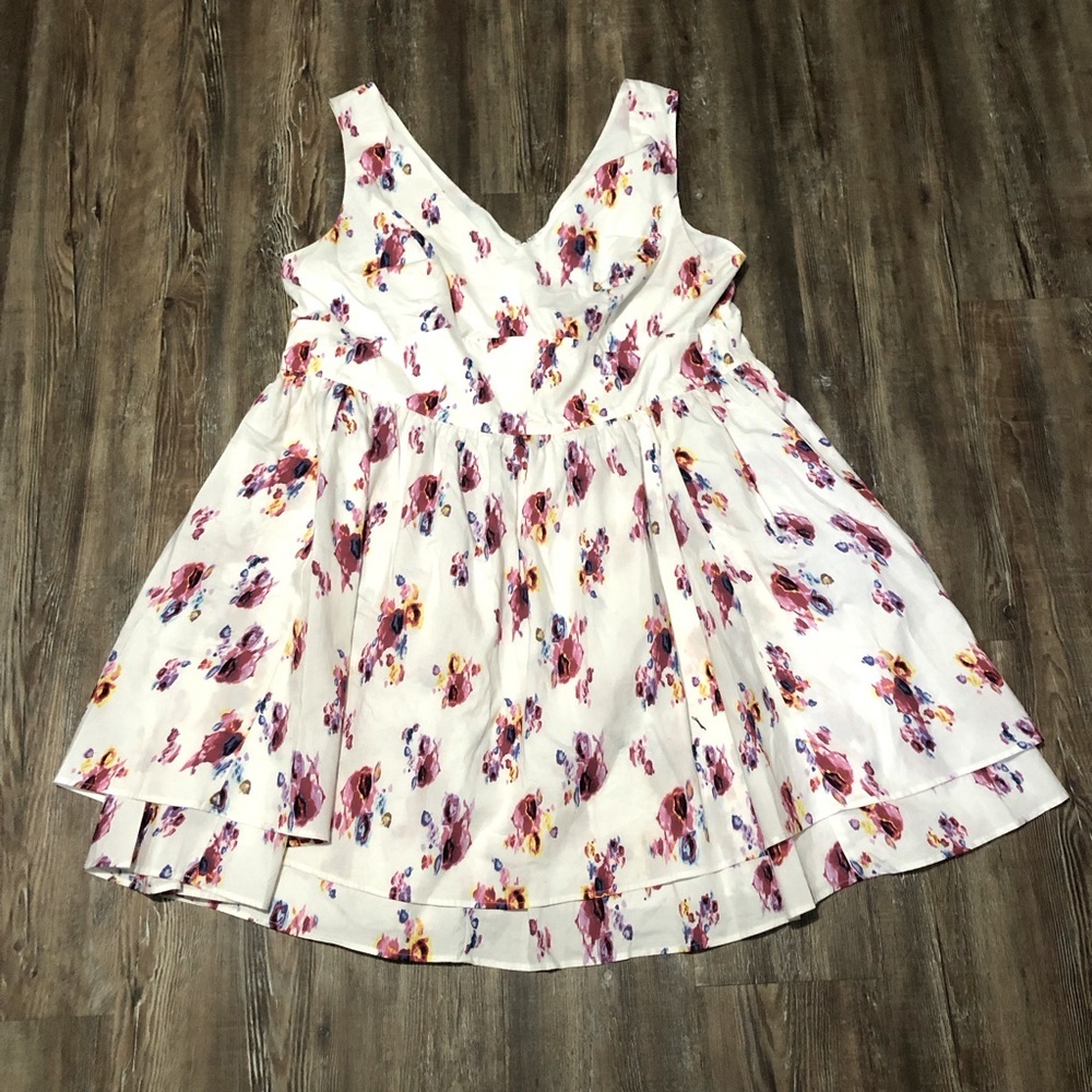 Prabal Gurung JC Penny Dress 18W Sleeveless Floral Maxi Eyelet Summer